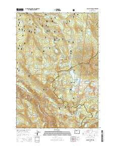 Olallie Butte Oregon Current topographic map, 1:24000 scale, 7.5 X 7.5 Minute, Year 2014