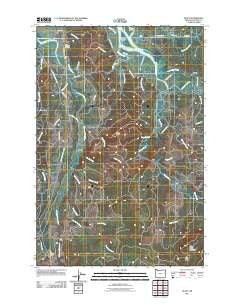 Olney Oregon Historical topographic map, 1:24000 scale, 7.5 X 7.5 Minute, Year 2011