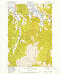 Olney Oregon Historical topographic map, 1:24000 scale, 7.5 X 7.5 Minute, Year 1949
