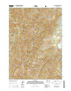 Onion Mountain Oregon Current topographic map, 1:24000 scale, 7.5 X 7.5 Minute, Year 2014