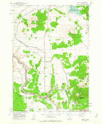 Opal City Oregon Historical topographic map, 1:24000 scale, 7.5 X 7.5 Minute, Year 1962