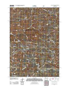 Opal Mountain Oregon Historical topographic map, 1:24000 scale, 7.5 X 7.5 Minute, Year 2011