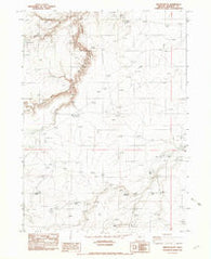 Oregon Butte Oregon Historical topographic map, 1:24000 scale, 7.5 X 7.5 Minute, Year 1982