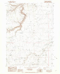 Oregon Butte Oregon Historical topographic map, 1:24000 scale, 7.5 X 7.5 Minute, Year 1982