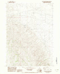 Oregon Canyon Ranch Oregon Historical topographic map, 1:24000 scale, 7.5 X 7.5 Minute, Year 1982