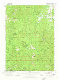 Oregon Caves Oregon Historical topographic map, 1:62500 scale, 15 X 15 Minute, Year 1954