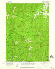 Oregon Caves Oregon Historical topographic map, 1:62500 scale, 15 X 15 Minute, Year 1954