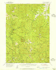 Oregon Caves Oregon Historical topographic map, 1:62500 scale, 15 X 15 Minute, Year 1954