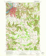 Oregon City Oregon Historical topographic map, 1:24000 scale, 7.5 X 7.5 Minute, Year 1961