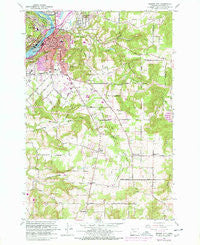 Oregon City Oregon Historical topographic map, 1:24000 scale, 7.5 X 7.5 Minute, Year 1961