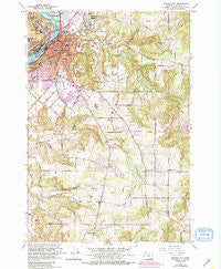 Oregon City Oregon Historical topographic map, 1:24000 scale, 7.5 X 7.5 Minute, Year 1961