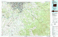 Oregon City Oregon Historical topographic map, 1:100000 scale, 30 X 60 Minute, Year 1982