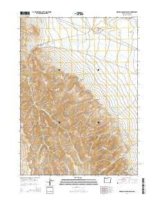 Oregon Canyon Ranch Oregon Current topographic map, 1:24000 scale, 7.5 X 7.5 Minute, Year 2014