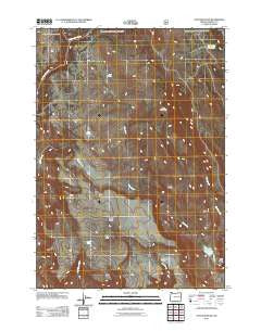 Otis Mountain Oregon Historical topographic map, 1:24000 scale, 7.5 X 7.5 Minute, Year 2011