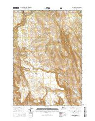 Otis Mountain Oregon Current topographic map, 1:24000 scale, 7.5 X 7.5 Minute, Year 2014