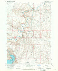 Owyhee Dam Oregon Historical topographic map, 1:24000 scale, 7.5 X 7.5 Minute, Year 1967