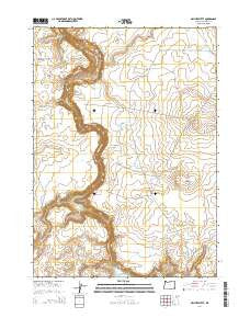 Owyhee Butte Oregon Current topographic map, 1:24000 scale, 7.5 X 7.5 Minute, Year 2014