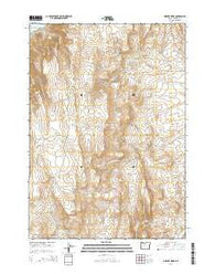 Owyhee Ridge Oregon Current topographic map, 1:24000 scale, 7.5 X 7.5 Minute, Year 2014