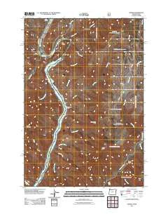 Oxbow Oregon Historical topographic map, 1:24000 scale, 7.5 X 7.5 Minute, Year 2011