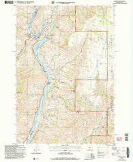 Oxbow Oregon Historical topographic map, 1:24000 scale, 7.5 X 7.5 Minute, Year 2004