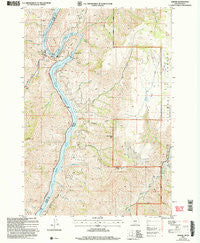 Oxbow Oregon Historical topographic map, 1:24000 scale, 7.5 X 7.5 Minute, Year 2004