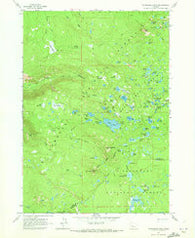 Packsaddle Mtn Oregon Historical topographic map, 1:24000 scale, 7.5 X 7.5 Minute, Year 1963