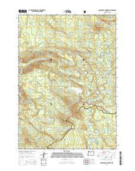 Packsaddle Mountain Oregon Current topographic map, 1:24000 scale, 7.5 X 7.5 Minute, Year 2014