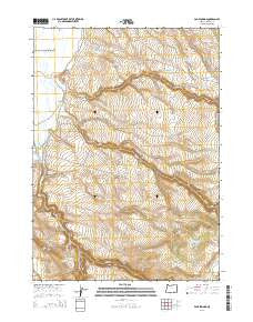 Page Springs Oregon Current topographic map, 1:24000 scale, 7.5 X 7.5 Minute, Year 2014