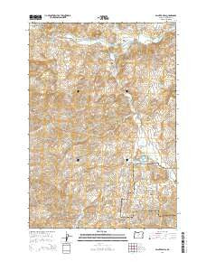 Painted Hills Oregon Current topographic map, 1:24000 scale, 7.5 X 7.5 Minute, Year 2014