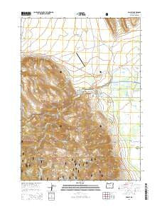 Paisley Oregon Current topographic map, 1:24000 scale, 7.5 X 7.5 Minute, Year 2014