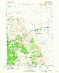 Paisley Oregon Historical topographic map, 1:24000 scale, 7.5 X 7.5 Minute, Year 1966