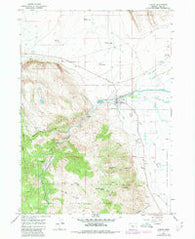 Paisley Oregon Historical topographic map, 1:24000 scale, 7.5 X 7.5 Minute, Year 1966