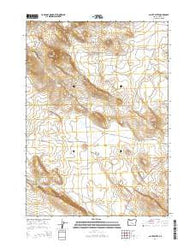 Paiute Butte Oregon Current topographic map, 1:24000 scale, 7.5 X 7.5 Minute, Year 2014