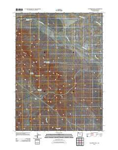 Palomino Hills Oregon Historical topographic map, 1:24000 scale, 7.5 X 7.5 Minute, Year 2011
