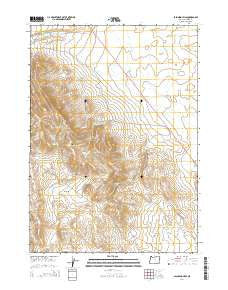 Palomino Hills Oregon Current topographic map, 1:24000 scale, 7.5 X 7.5 Minute, Year 2014