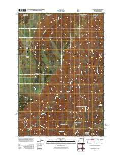 Paradise Oregon Historical topographic map, 1:24000 scale, 7.5 X 7.5 Minute, Year 2011