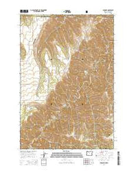 Paradise Oregon Current topographic map, 1:24000 scale, 7.5 X 7.5 Minute, Year 2014