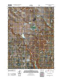 Paradise Mountain Oregon Historical topographic map, 1:24000 scale, 7.5 X 7.5 Minute, Year 2011