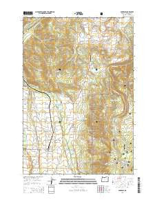 Parkdale Oregon Current topographic map, 1:24000 scale, 7.5 X 7.5 Minute, Year 2014