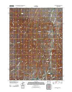 Parsnip Peak Oregon Historical topographic map, 1:24000 scale, 7.5 X 7.5 Minute, Year 2011
