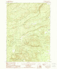Partin Butte Oregon Historical topographic map, 1:24000 scale, 7.5 X 7.5 Minute, Year 1988