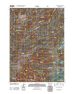 Partin Butte Oregon Historical topographic map, 1:24000 scale, 7.5 X 7.5 Minute, Year 2011