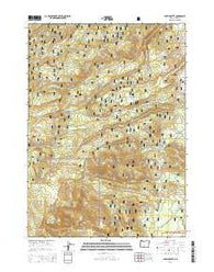 Partin Butte Oregon Current topographic map, 1:24000 scale, 7.5 X 7.5 Minute, Year 2014