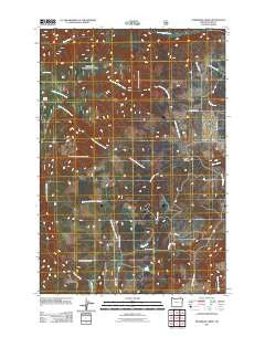 Partridge Creek Oregon Historical topographic map, 1:24000 scale, 7.5 X 7.5 Minute, Year 2011