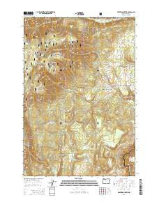 Partridge Creek Oregon Current topographic map, 1:24000 scale, 7.5 X 7.5 Minute, Year 2014