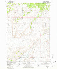 Paulina Oregon Historical topographic map, 1:24000 scale, 7.5 X 7.5 Minute, Year 1981