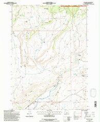 Paulina Oregon Historical topographic map, 1:24000 scale, 7.5 X 7.5 Minute, Year 1992
