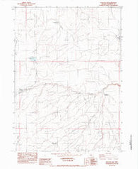 Peacock Lake Oregon Historical topographic map, 1:24000 scale, 7.5 X 7.5 Minute, Year 1982