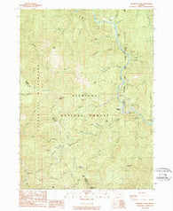 Pearsoll Peak Oregon Historical topographic map, 1:24000 scale, 7.5 X 7.5 Minute, Year 1989