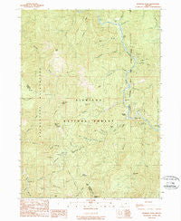 Pearsoll Peak Oregon Historical topographic map, 1:24000 scale, 7.5 X 7.5 Minute, Year 1989
